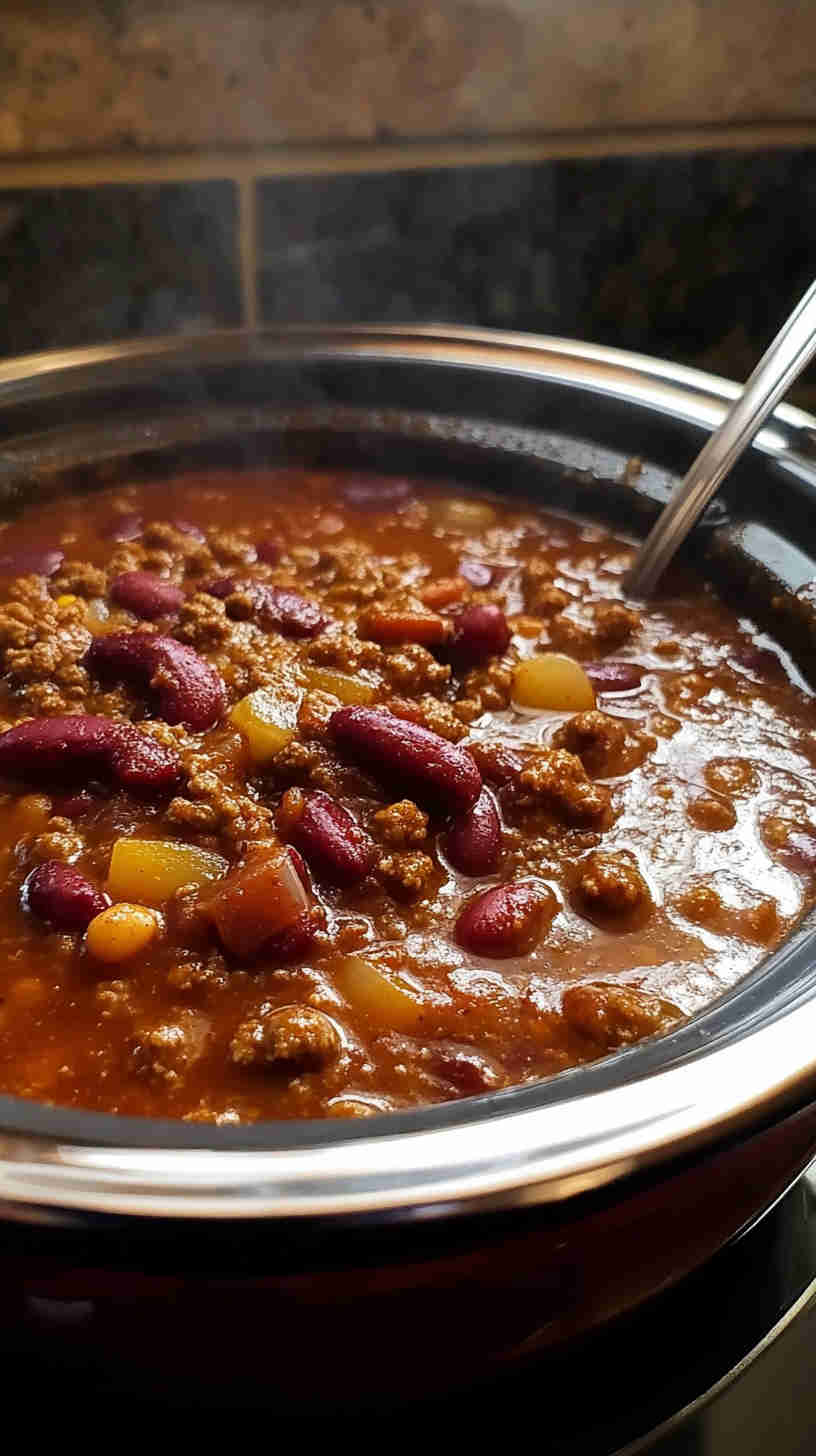 Comforting Slow Cooker Chili for Chilly Nights