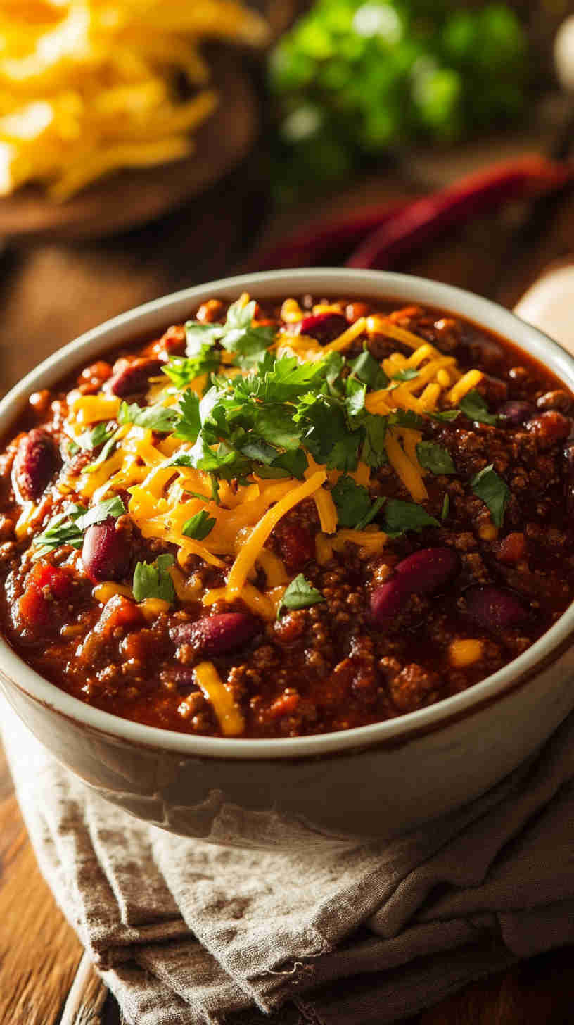 Comforting Slow Cooker Chili for Chilly Nights