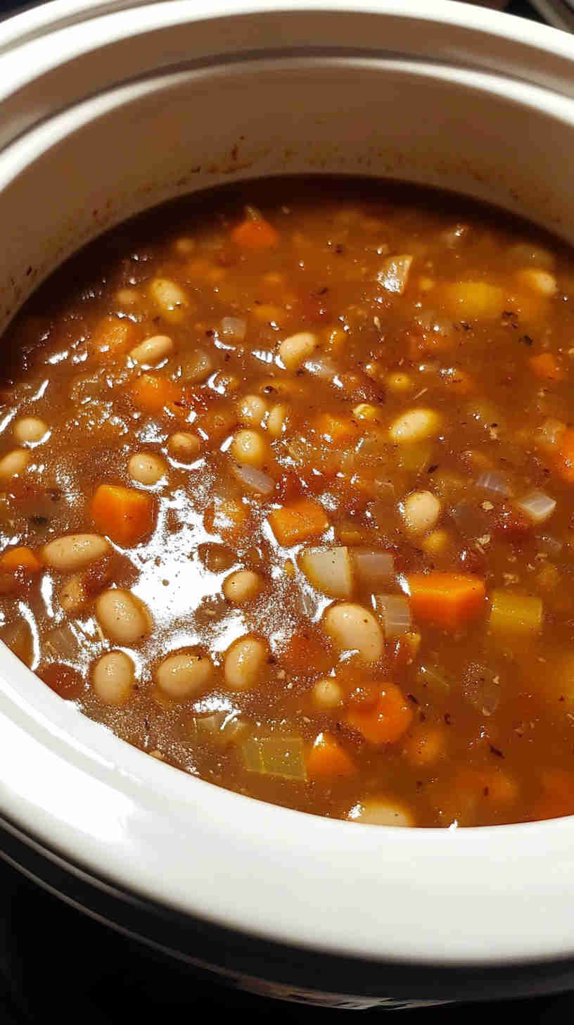 Cozy 15 Bean Soup in the Crock Pot