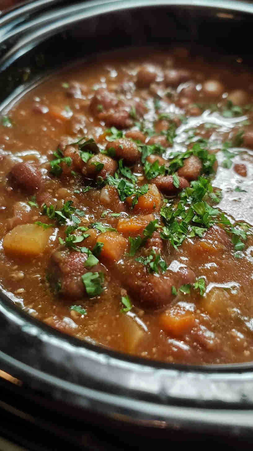 Cozy 15 Bean Soup in the Crock Pot