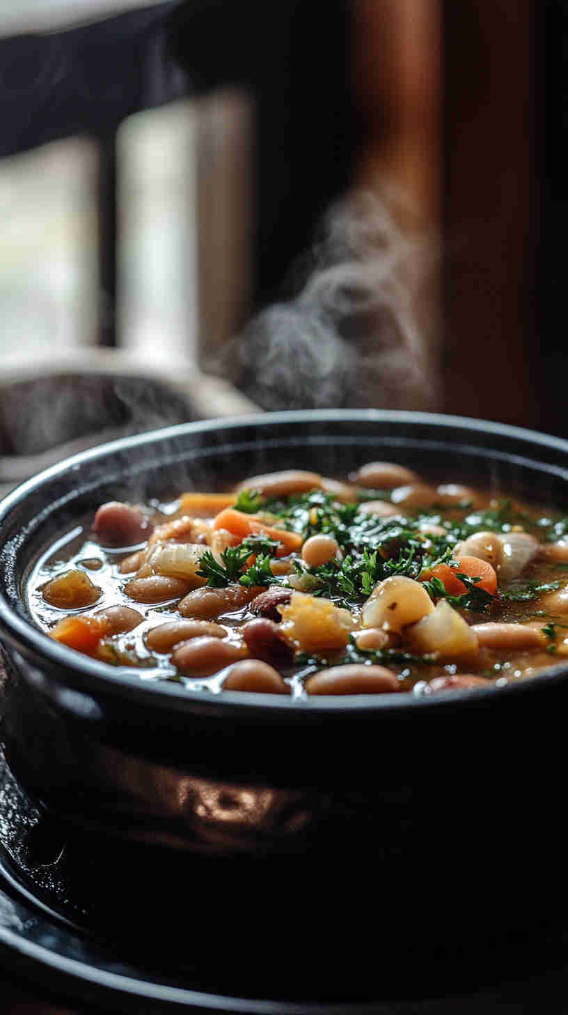 Cozy 15 Bean Soup in the Crock Pot
