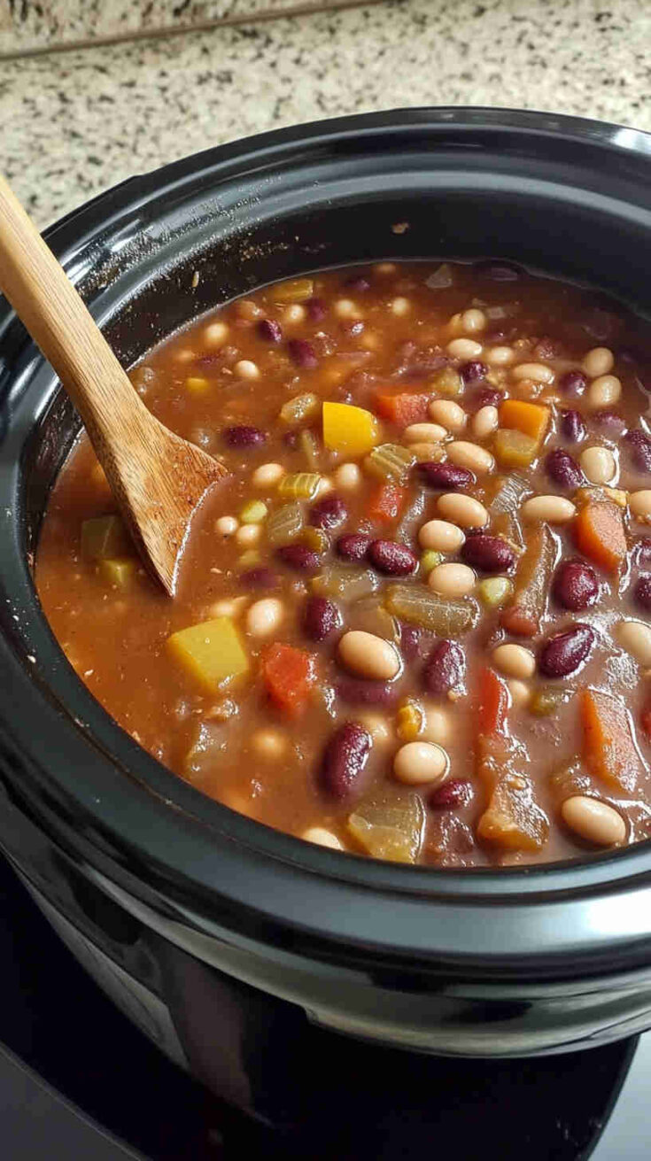 Cozy 15 Bean Soup in the Crock Pot