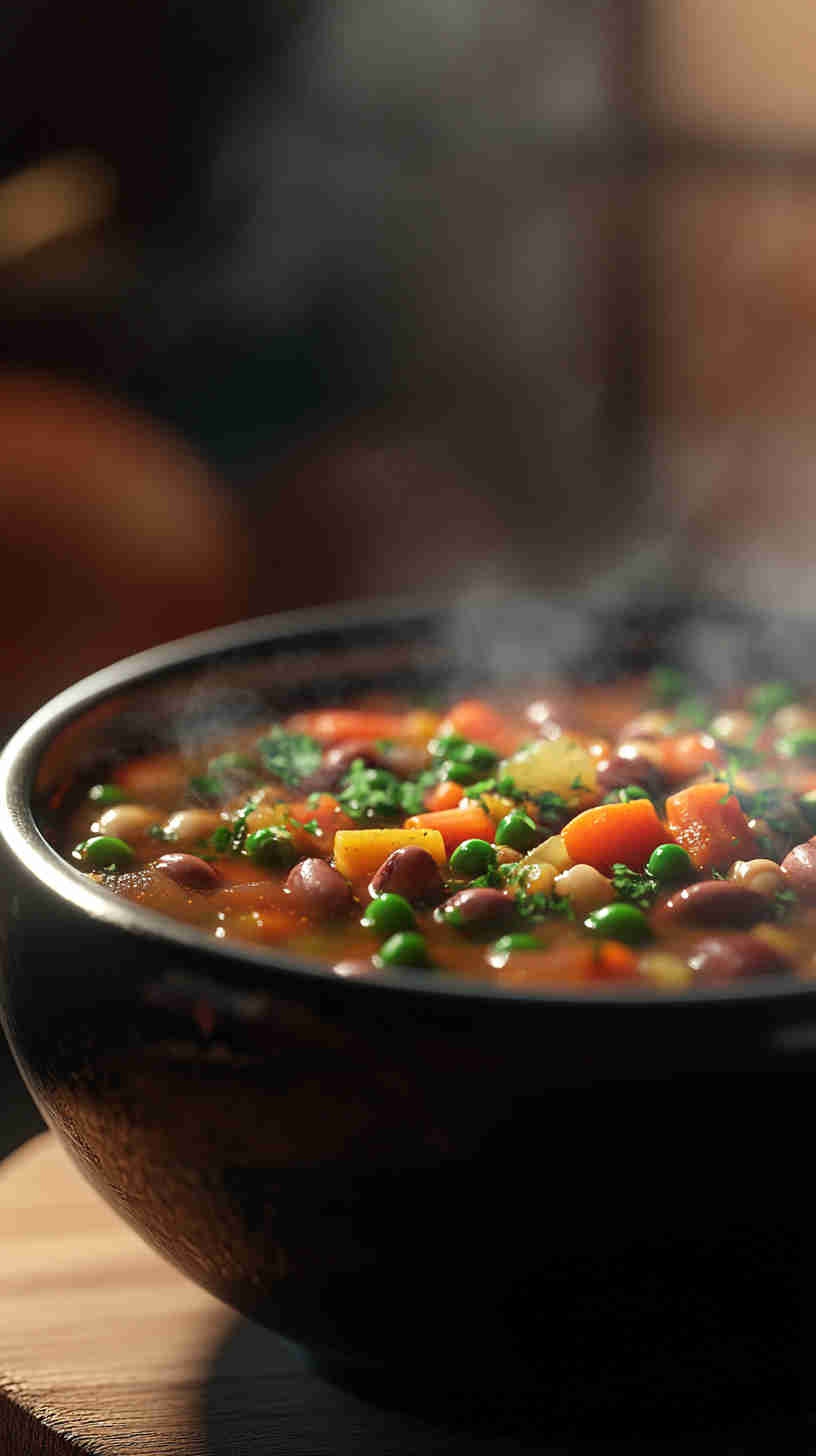 Cozy 15 Bean Soup in the Crock Pot