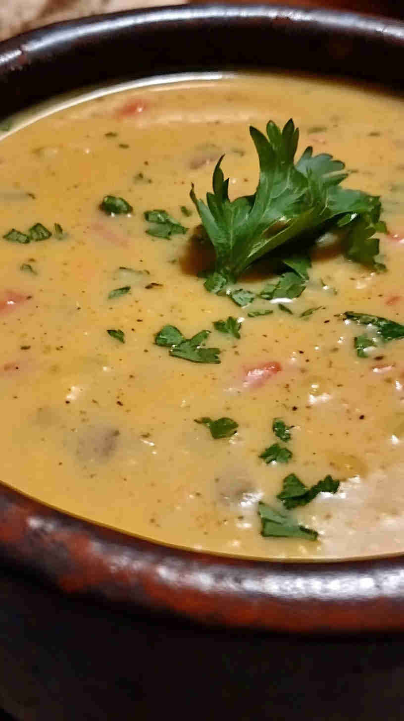 Creamy Crockpot Potato Soup with Cheddar