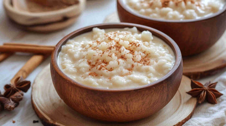 Creamy Slow Cooker Rice Pudding with Cinnamon & Vanilla