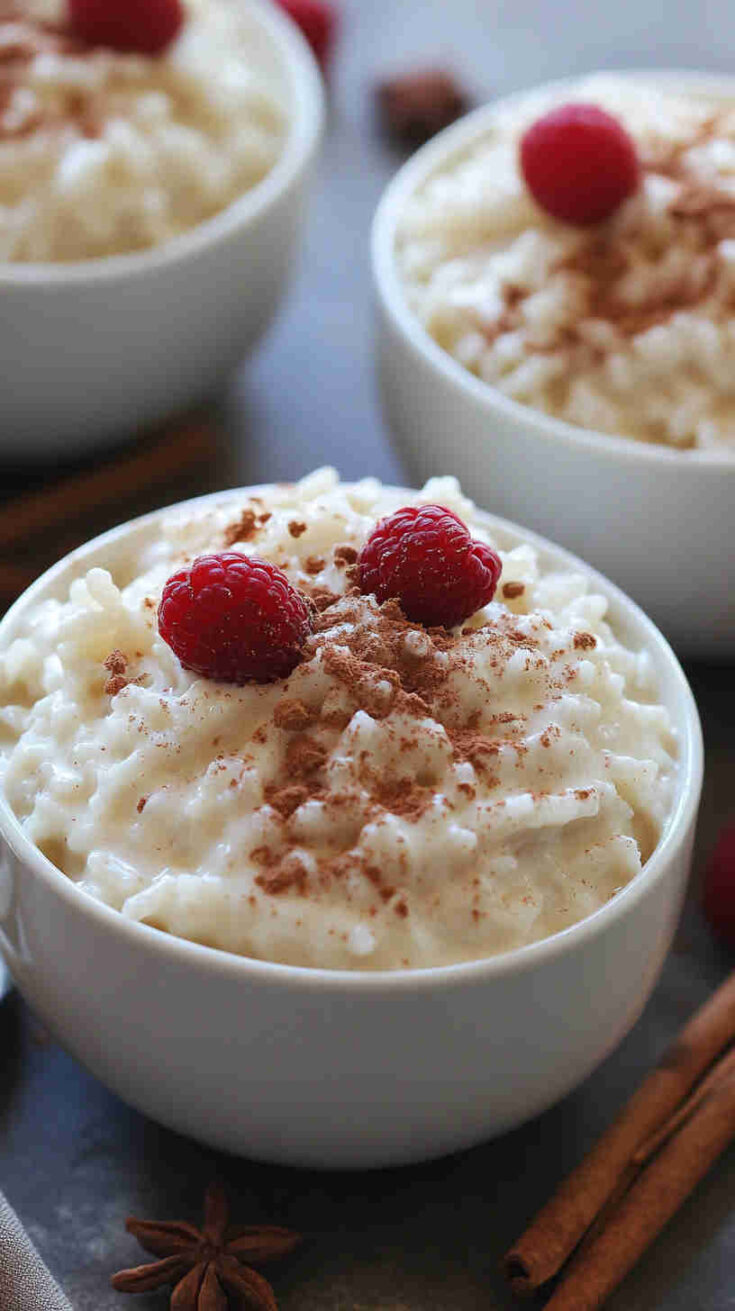 Creamy Slow Cooker Rice Pudding with Cinnamon & Vanilla