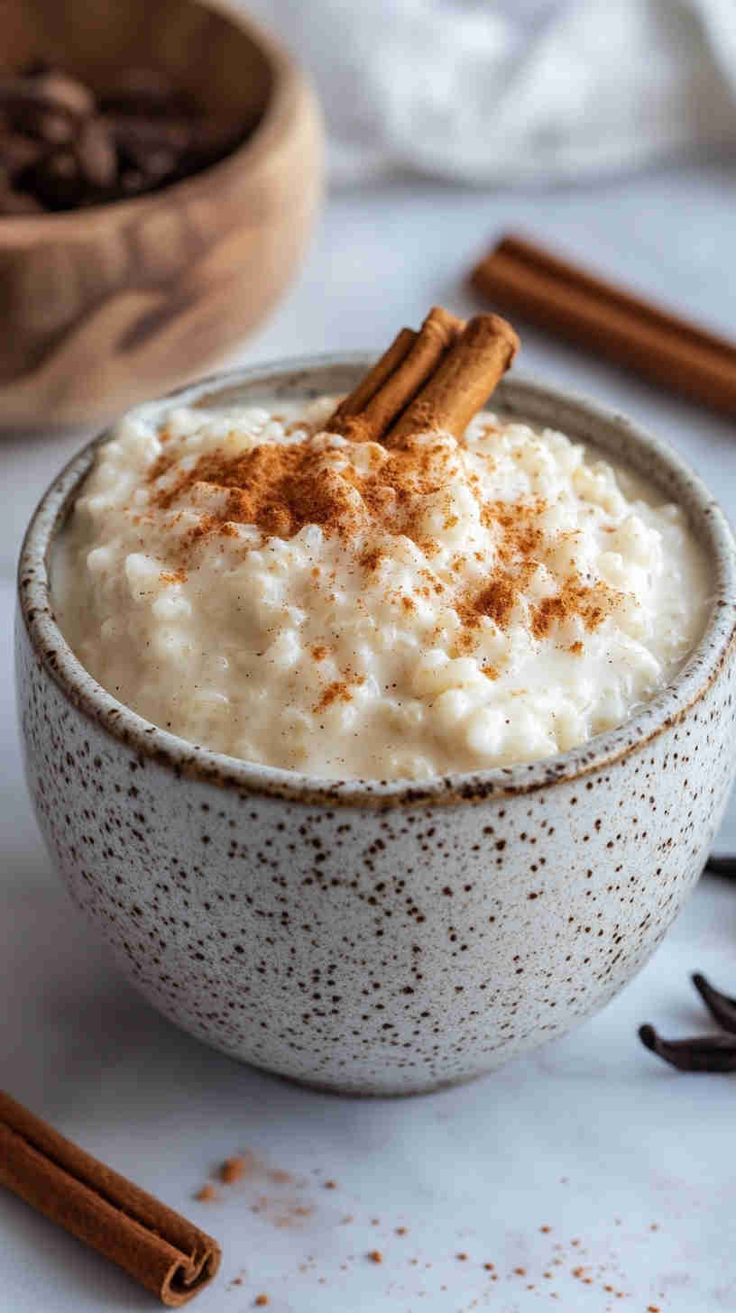 Creamy Slow Cooker Rice Pudding with Cinnamon & Vanilla