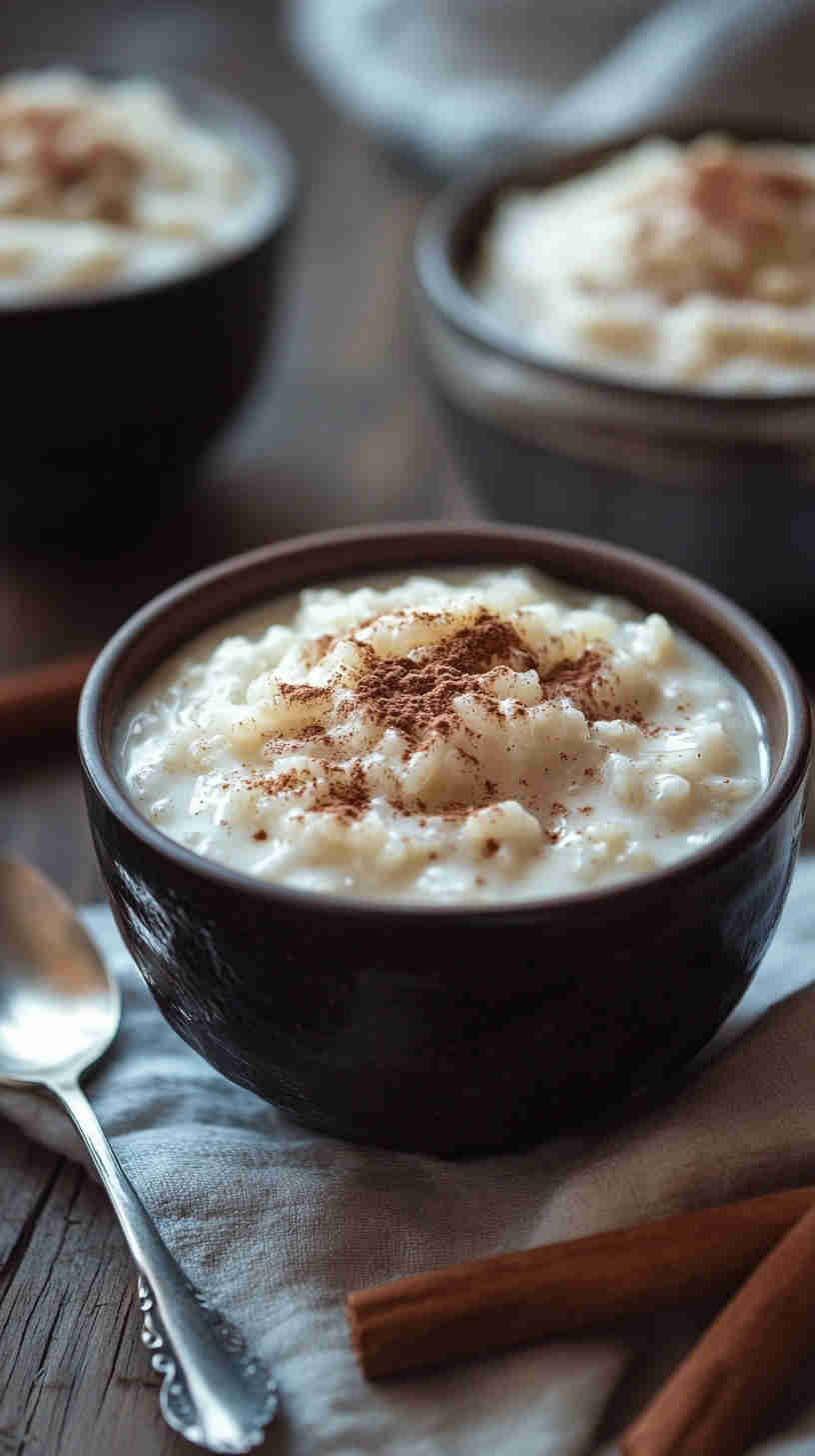 Creamy Slow Cooker Rice Pudding with Cinnamon & Vanilla