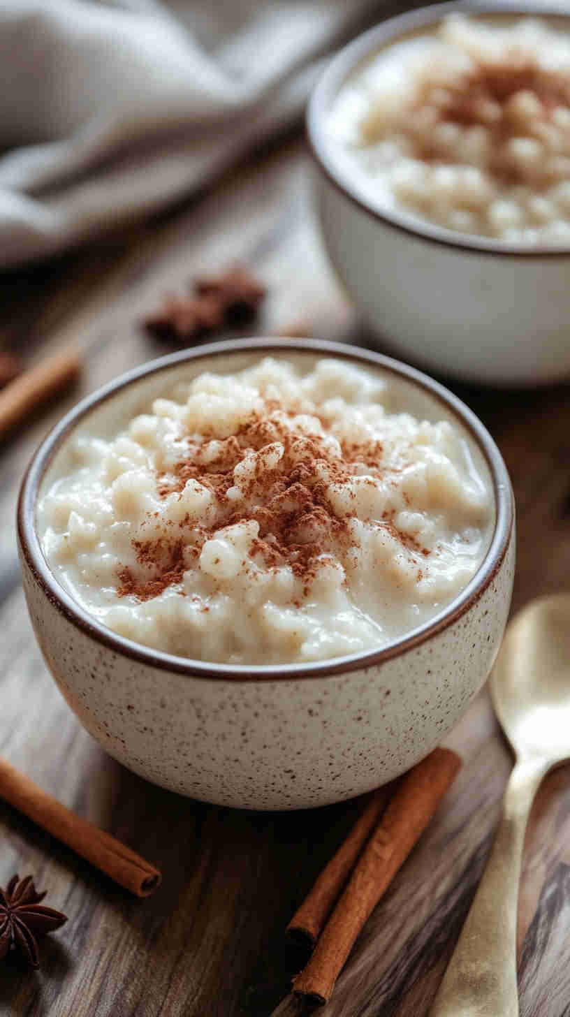 Creamy Slow Cooker Rice Pudding with Cinnamon & Vanilla