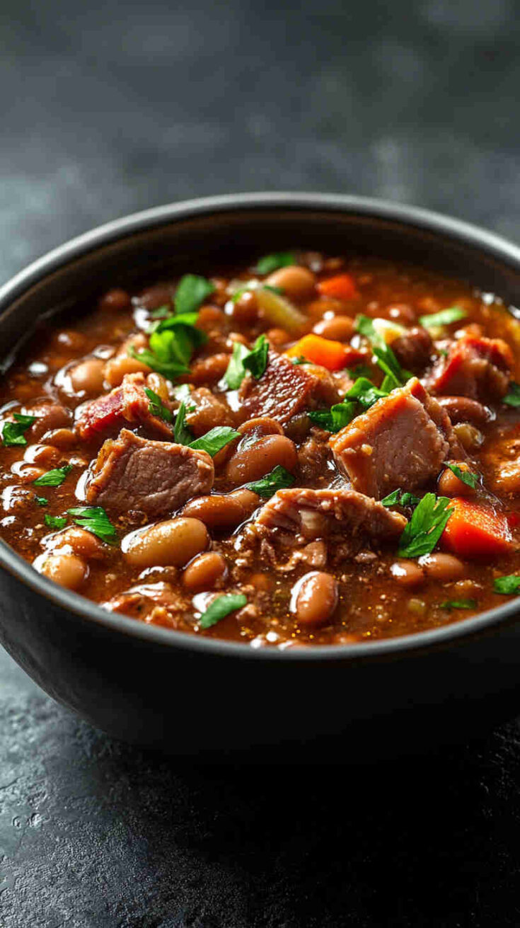 Crock Pot 15 Bean Soup with Ham and Veggies