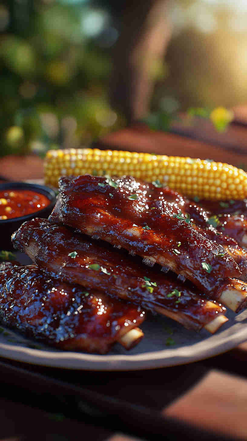 Crock Pot Spicy BBQ Pork Ribs