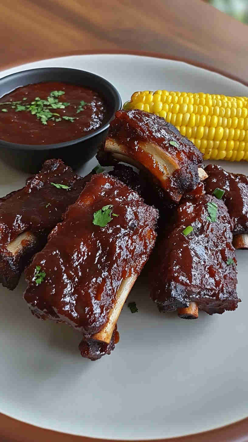 Crock Pot Spicy BBQ Pork Ribs