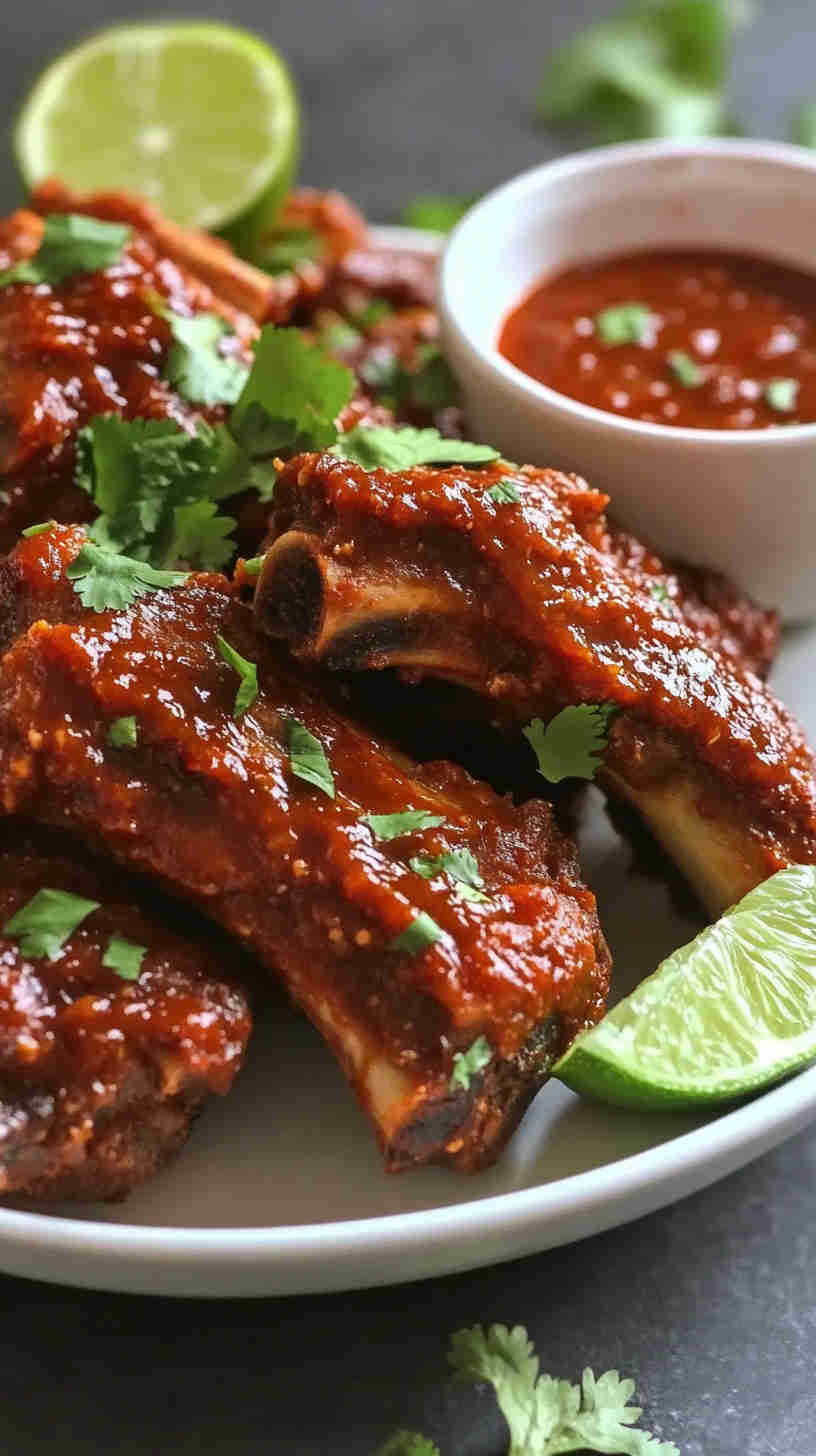 Crock Pot Spicy BBQ Pork Ribs
