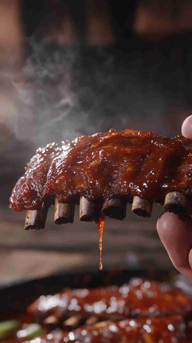 Crock Pot Spicy BBQ Pork Ribs