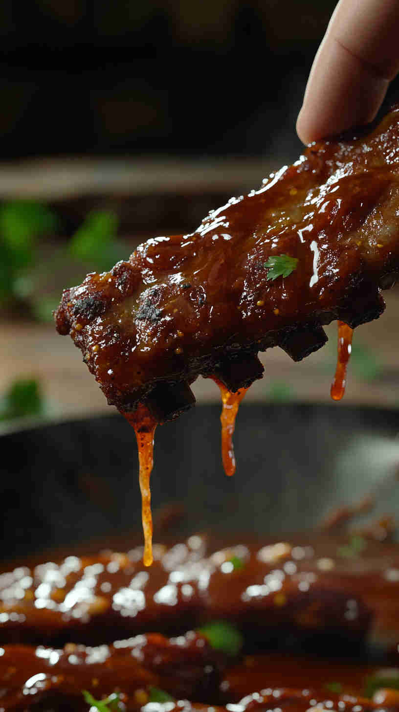 Crock Pot Spicy BBQ Pork Ribs