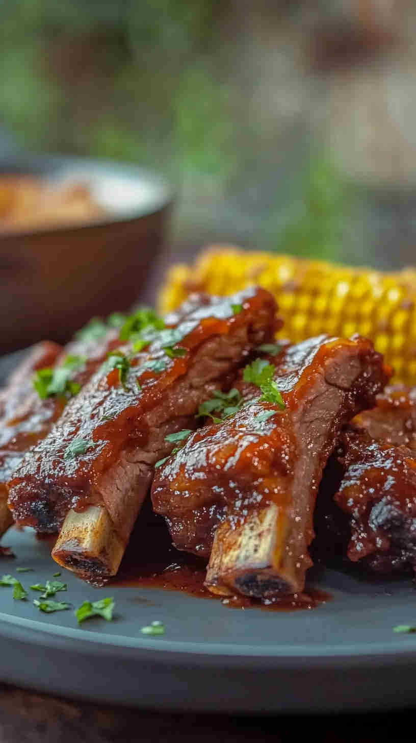 Crock Pot Spicy BBQ Pork Ribs
