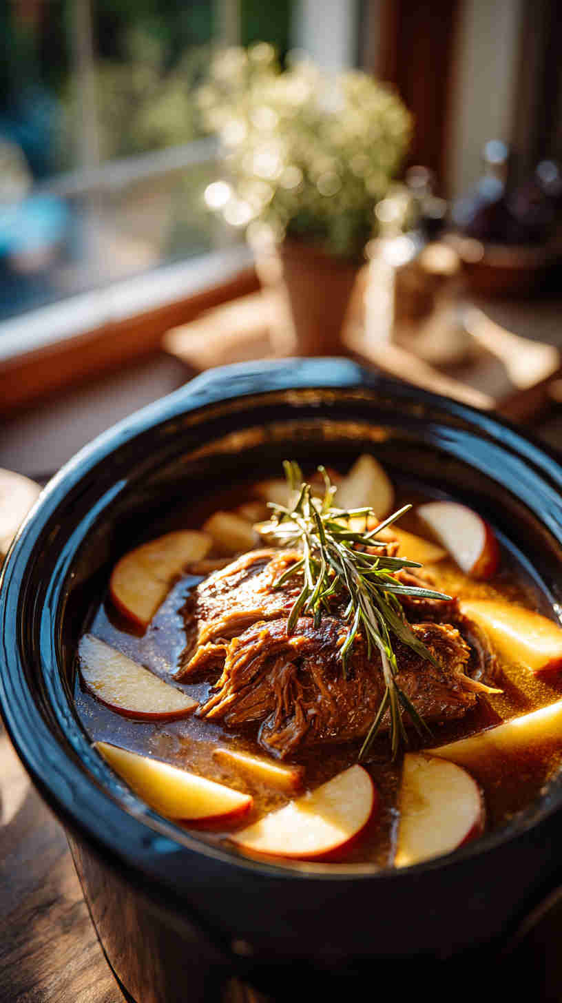 Crockpot Apple Cider Pulled Pork