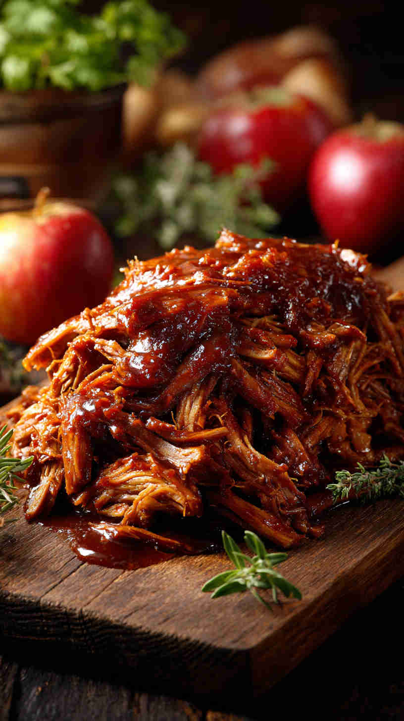 Crockpot Apple Cider Pulled Pork