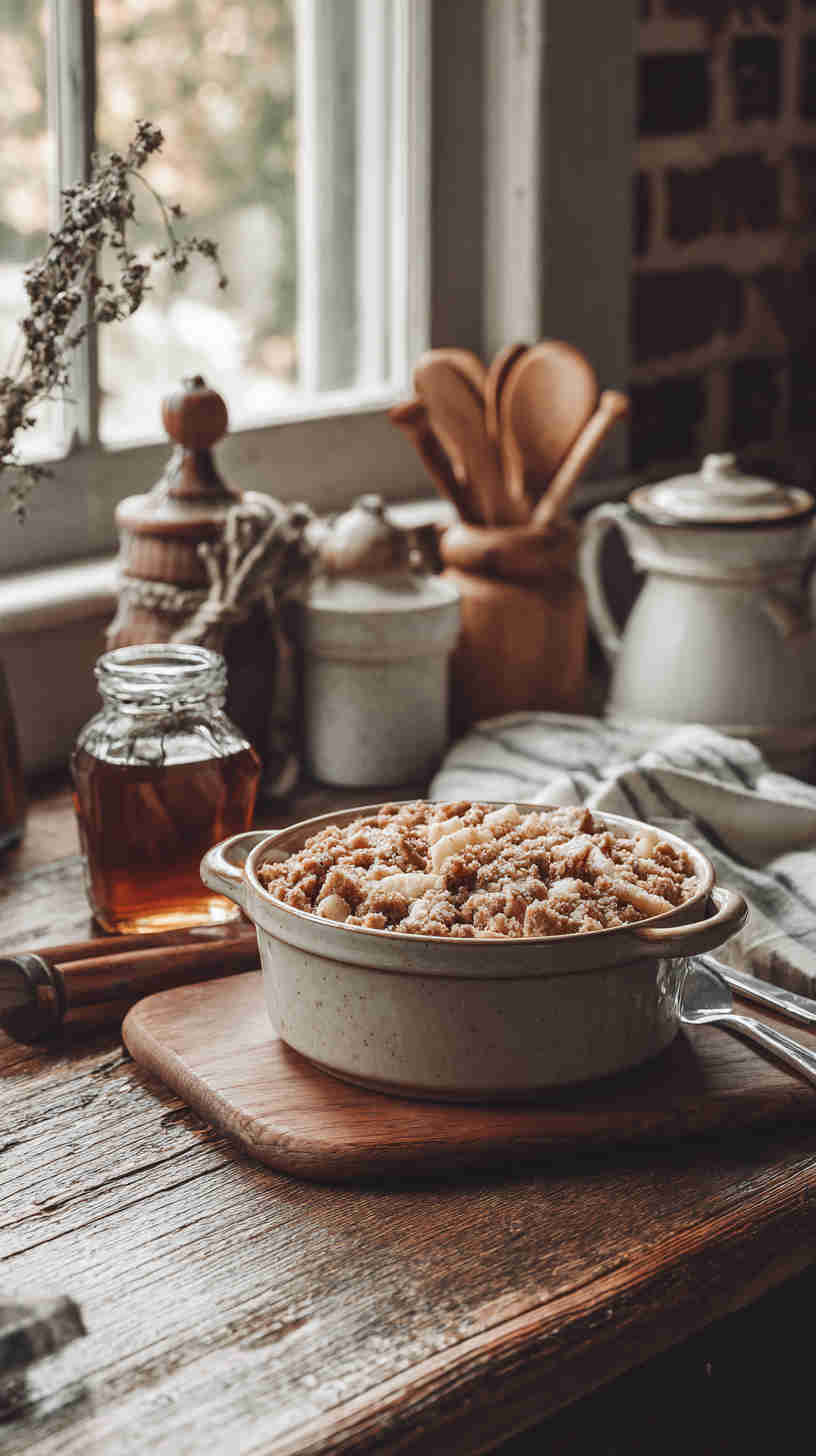 Crockpot Apple Cinnamon French Toast Casserole