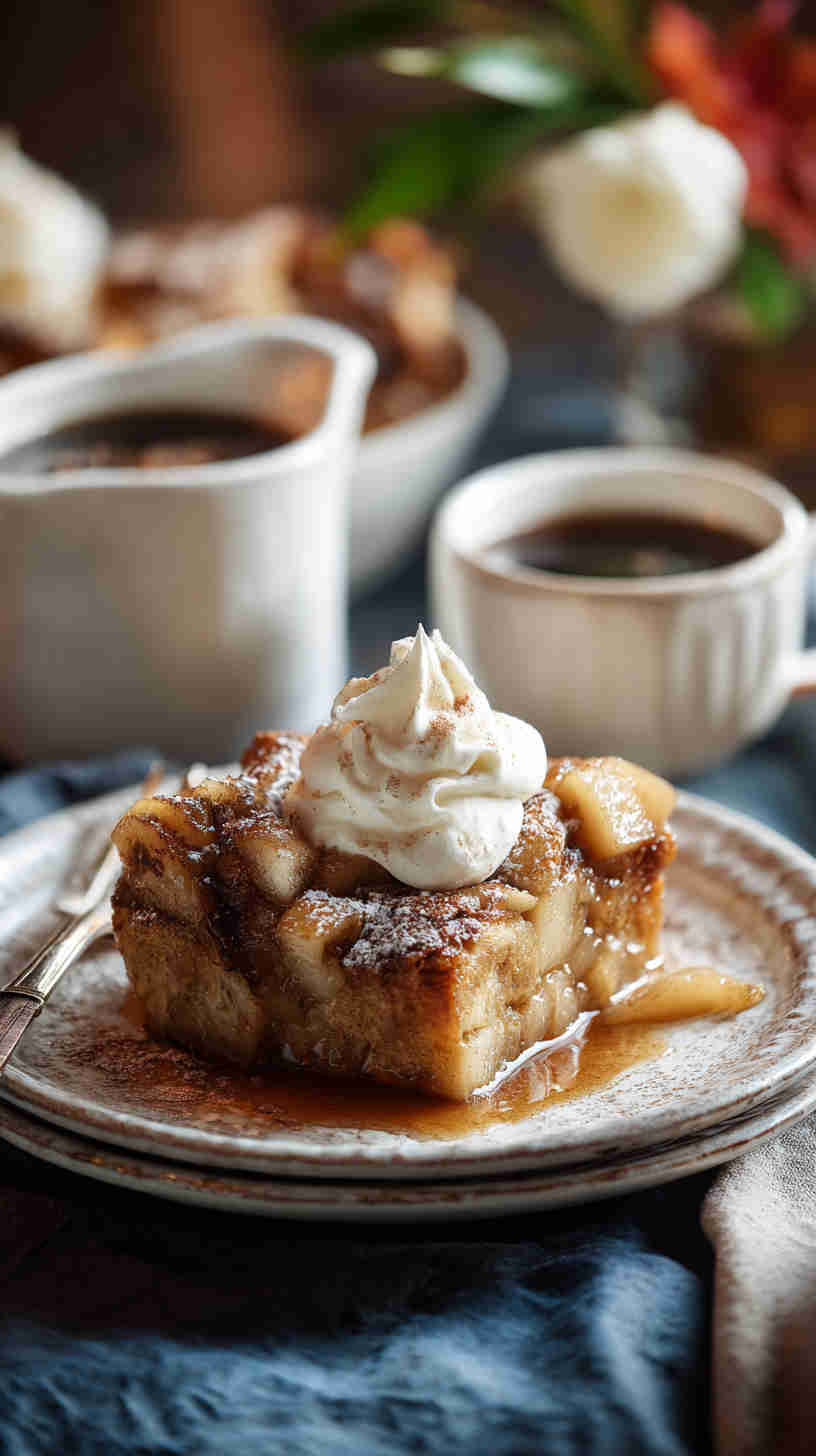 Crockpot Apple Cinnamon French Toast Casserole