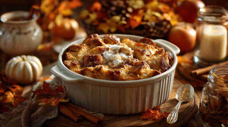 Crockpot Apple Cinnamon French Toast Casserole
