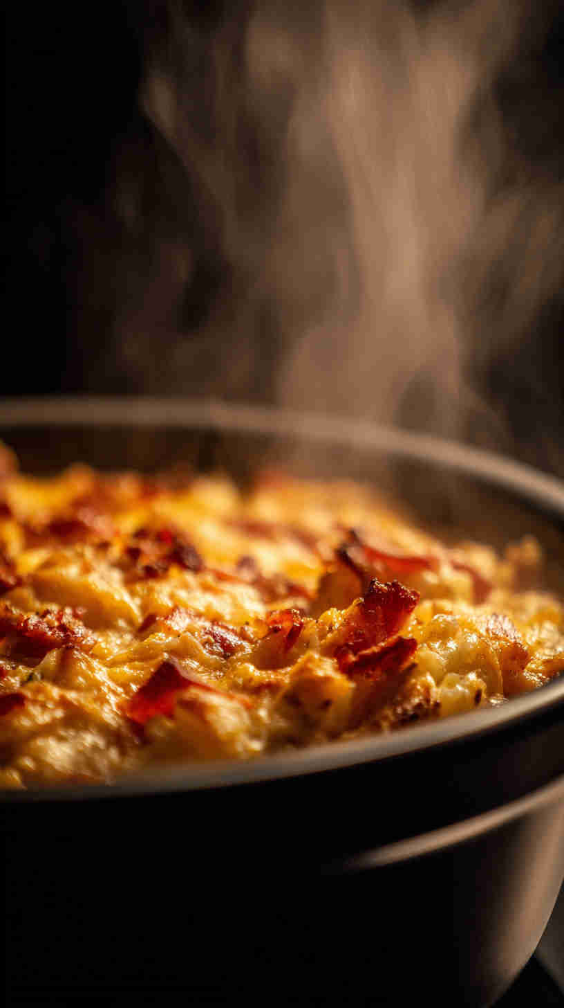 Crockpot Bacon and Potato Breakfast Casserole