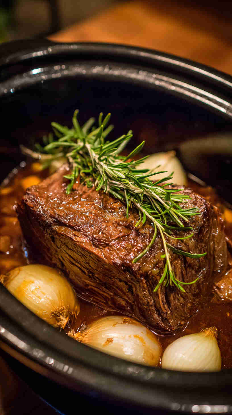 Crockpot Balsamic Roast Beef