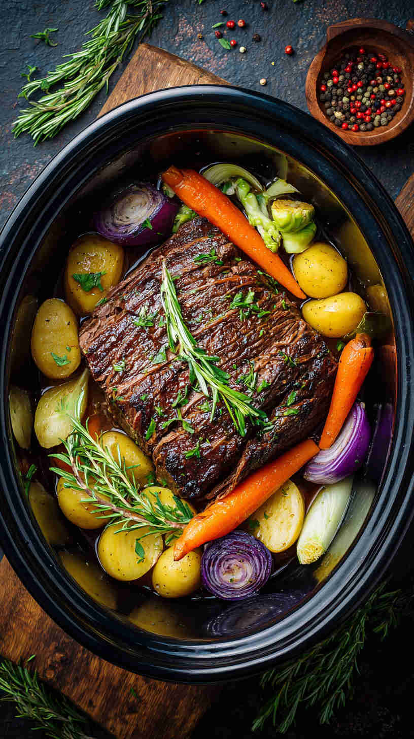 Crockpot Balsamic Roast Beef