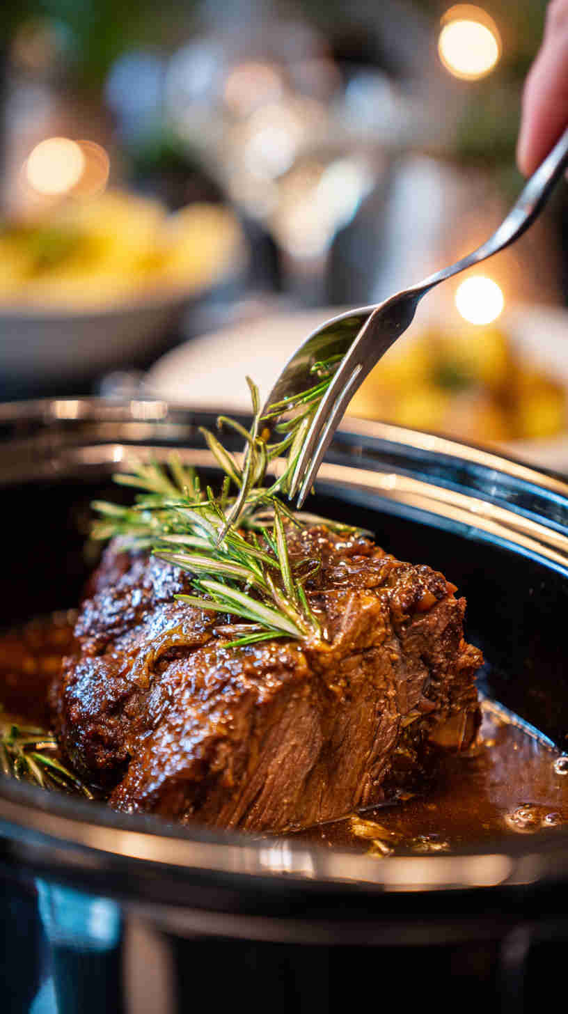 Crockpot Balsamic Roast Beef