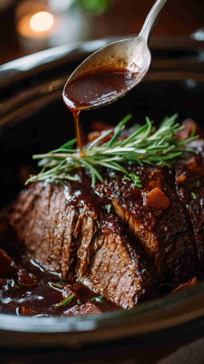 Crockpot Balsamic Roast Beef