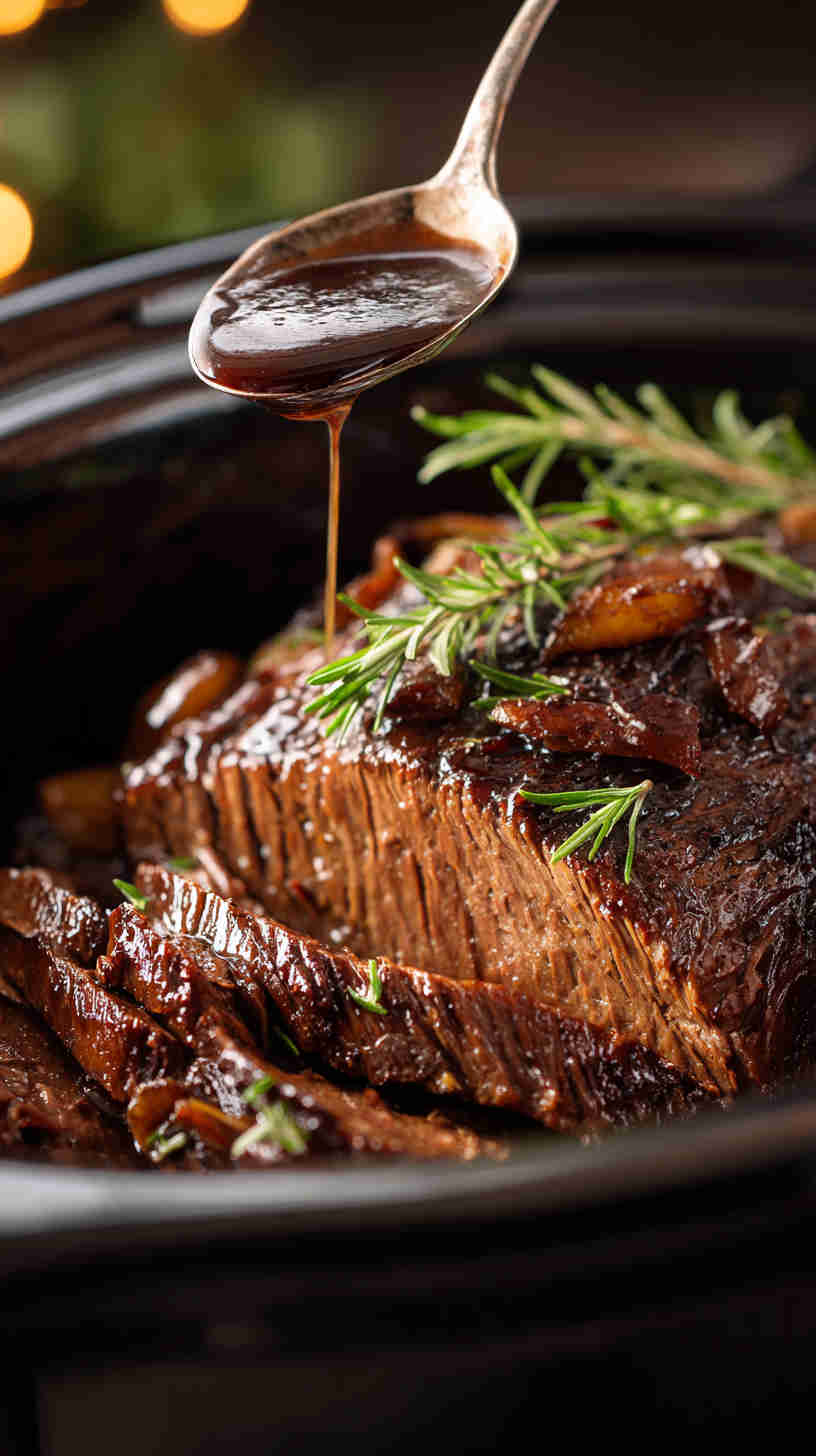 Crockpot Balsamic Roast Beef
