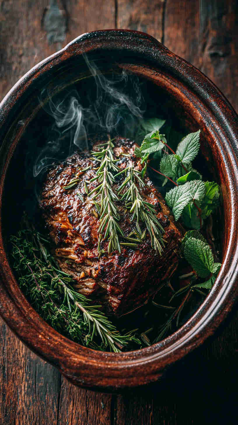 Crockpot Balsamic Roast Beef