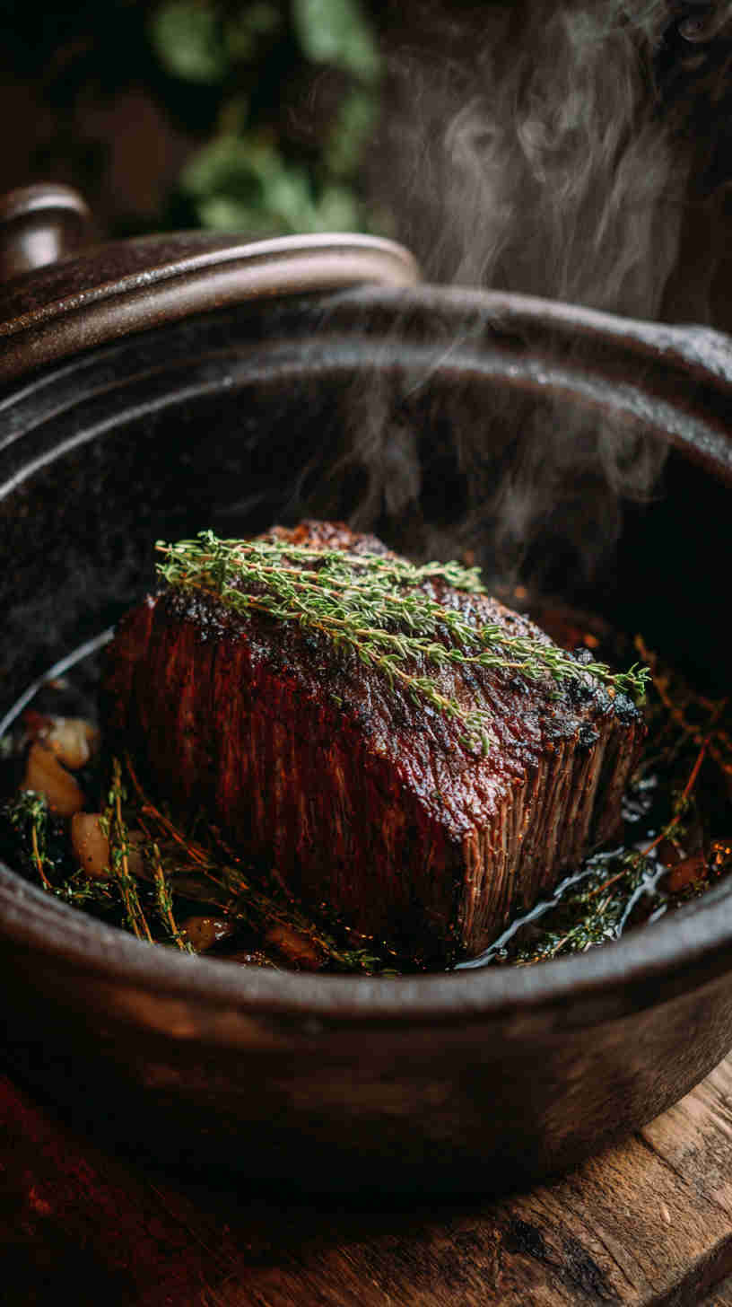 Crockpot Balsamic Roast Beef