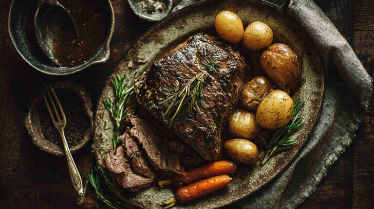 Crockpot Balsamic Roast Beef