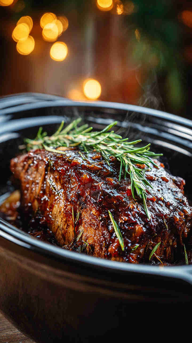 Crockpot Balsamic Roast Beef