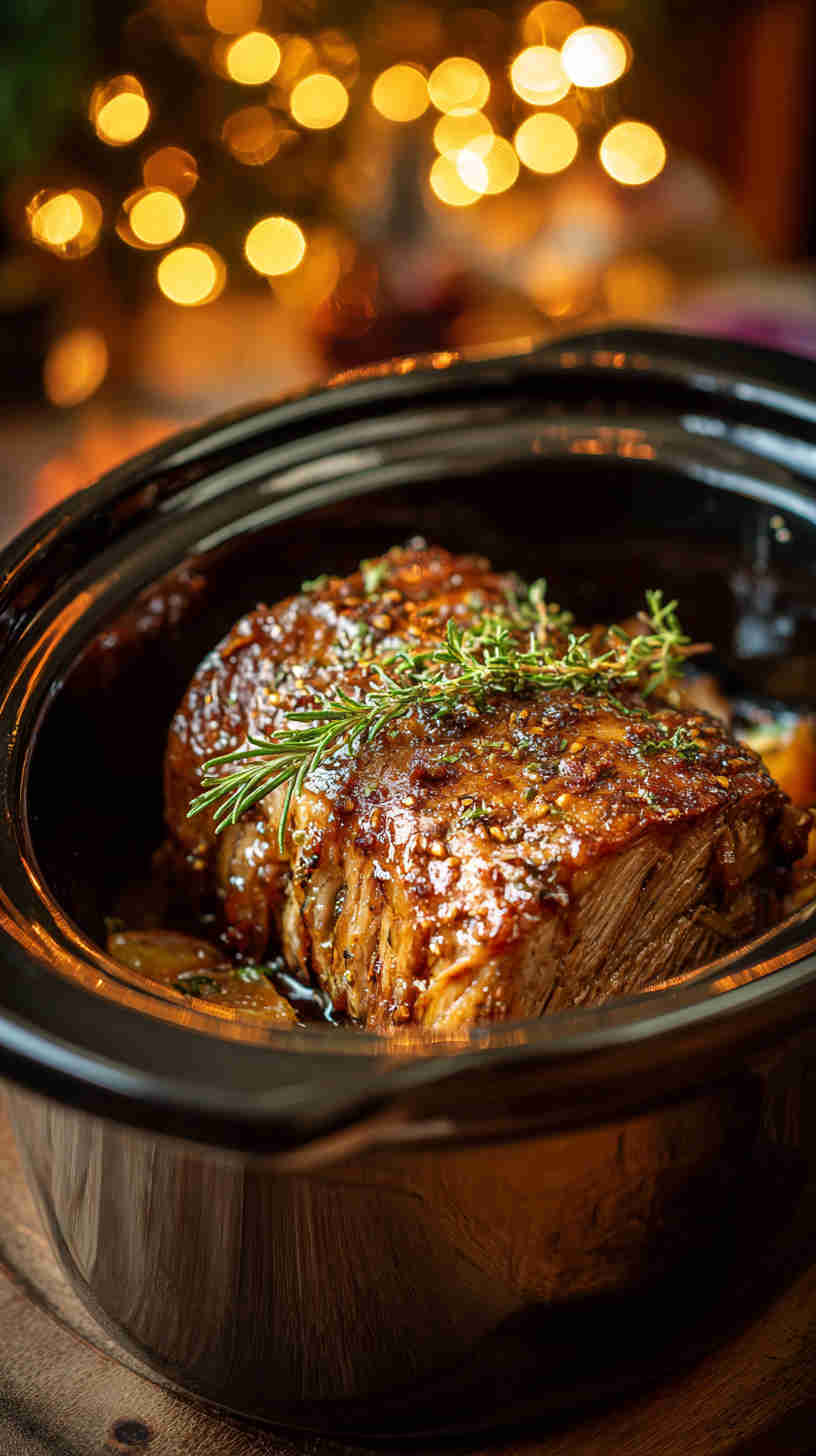 Crockpot Balsamic Roast Beef