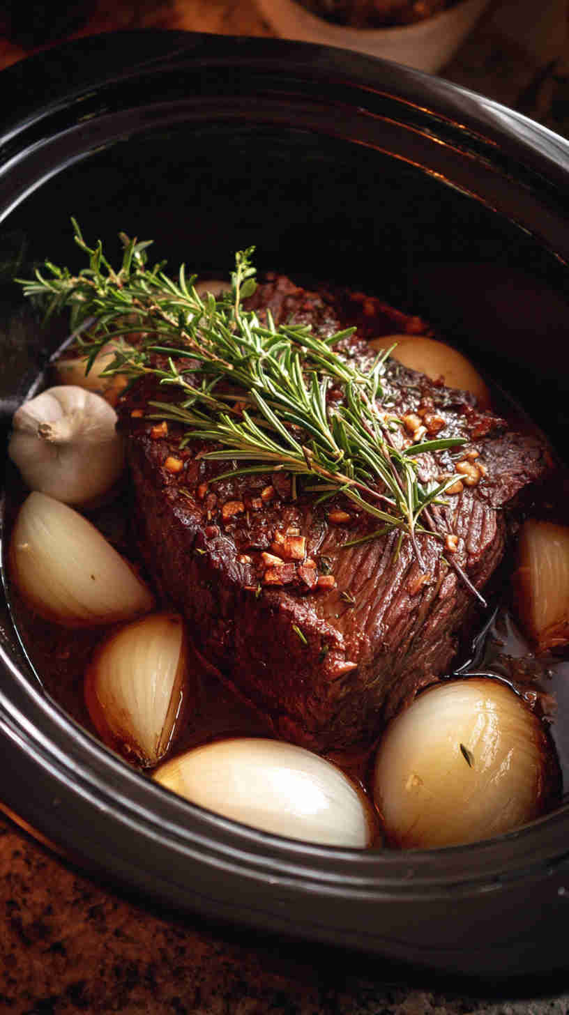 Crockpot Balsamic Roast Beef