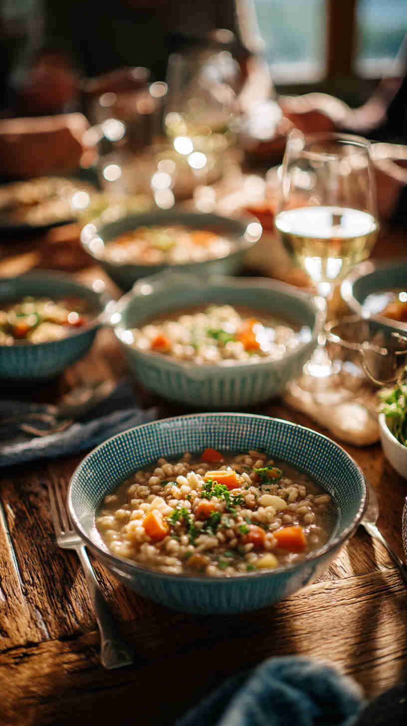 Crockpot Barley and Vegetable Soup