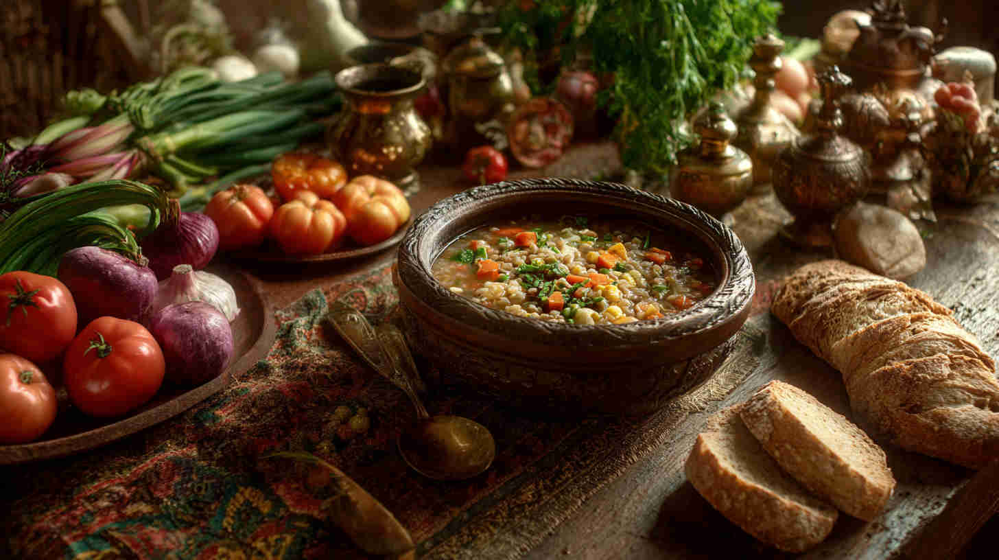 Crockpot Barley and Vegetable Soup