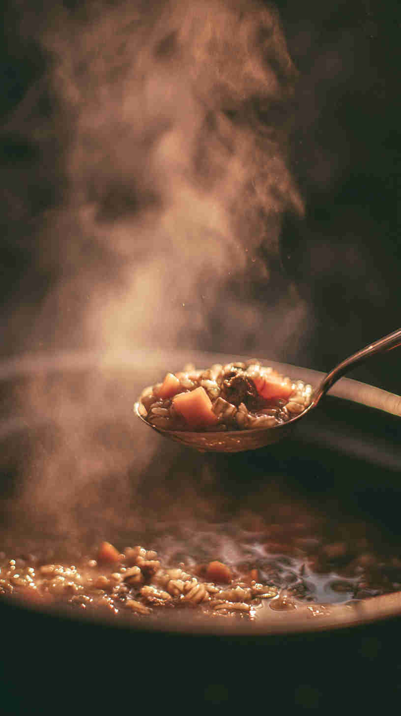 Crockpot Barley and Vegetable Soup