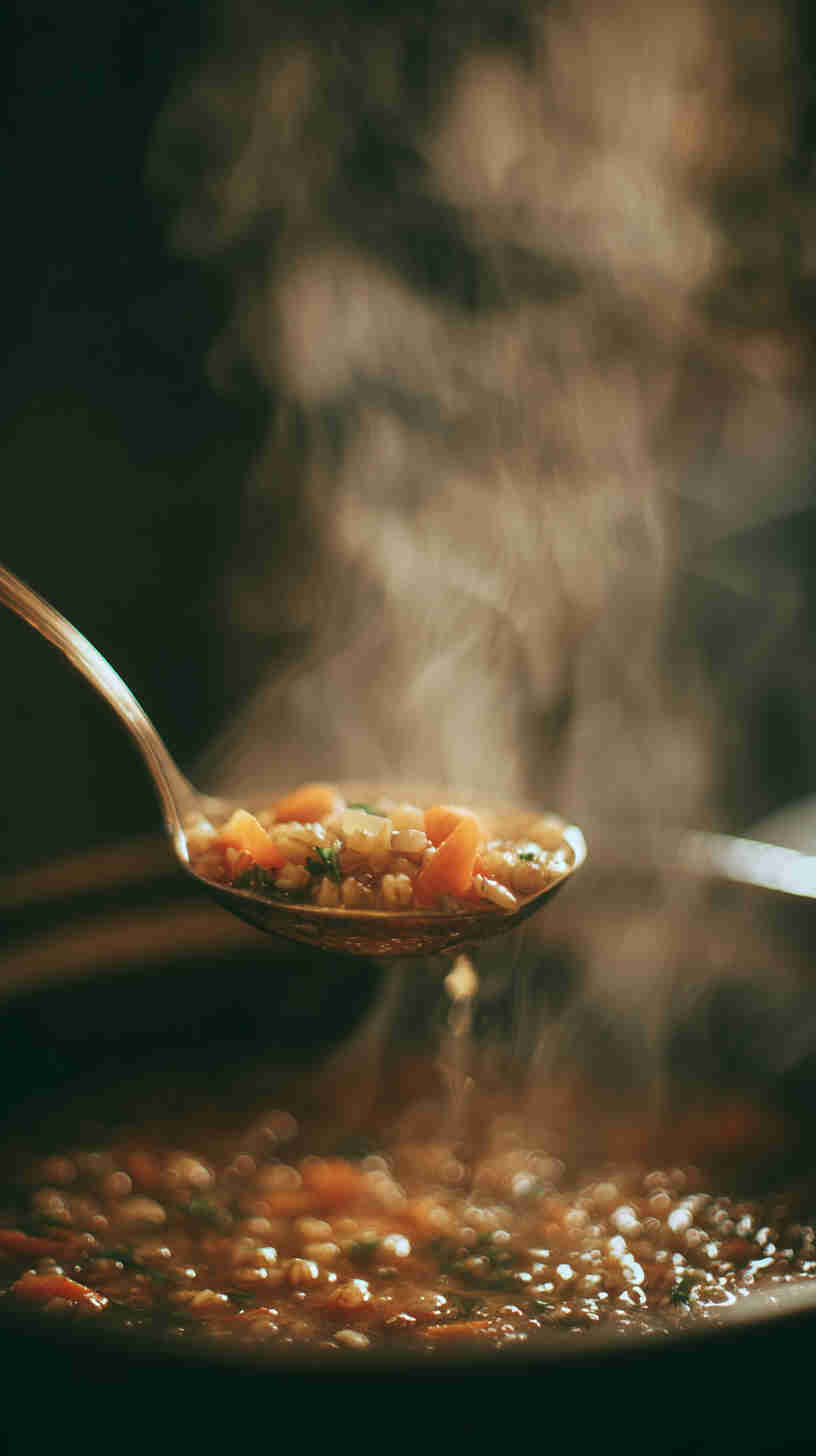 Crockpot Barley and Vegetable Soup