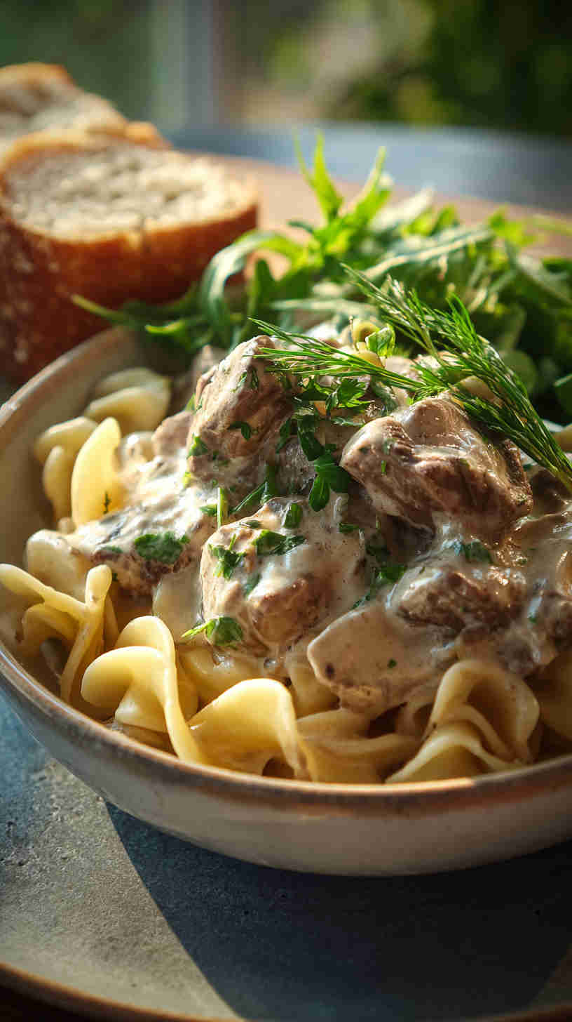 Crockpot Beef Stroganoff