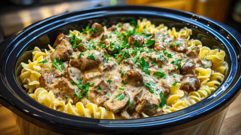 Crockpot Beef Stroganoff