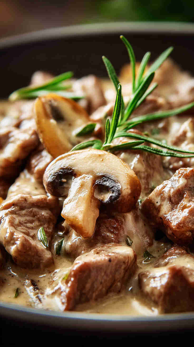 Crockpot Beef Stroganoff