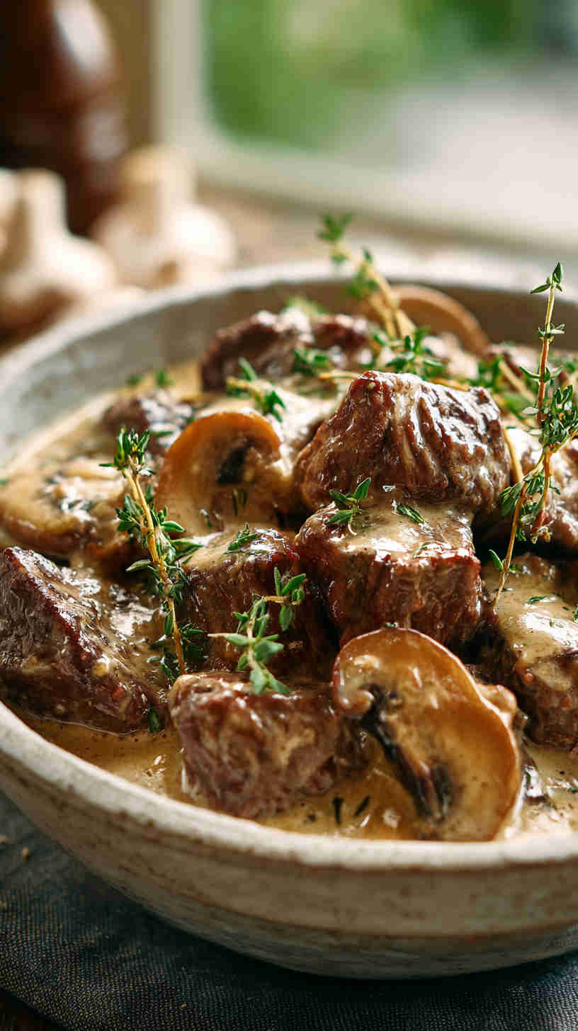 Crockpot Beef Stroganoff