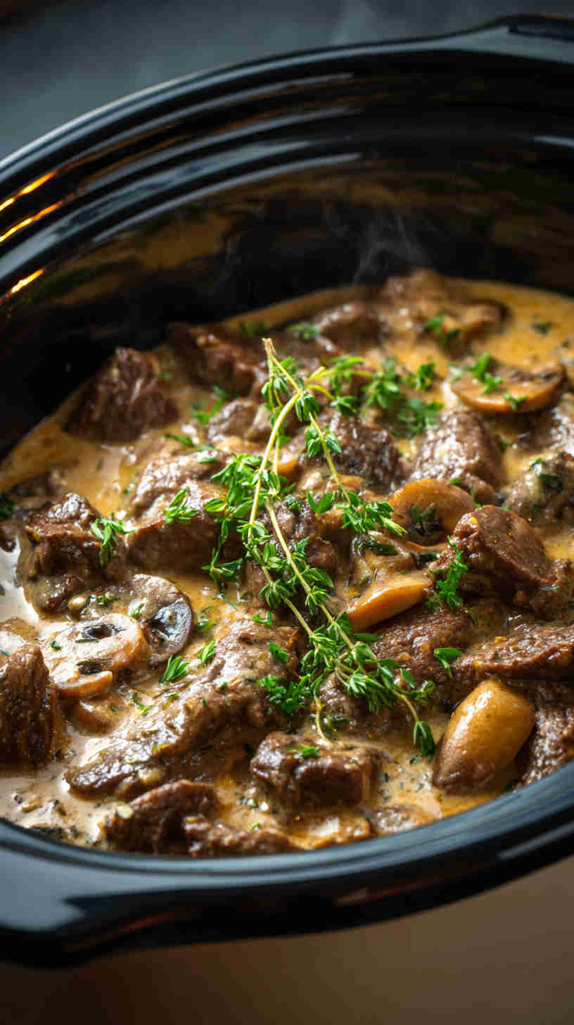 Crockpot Beef Stroganoff
