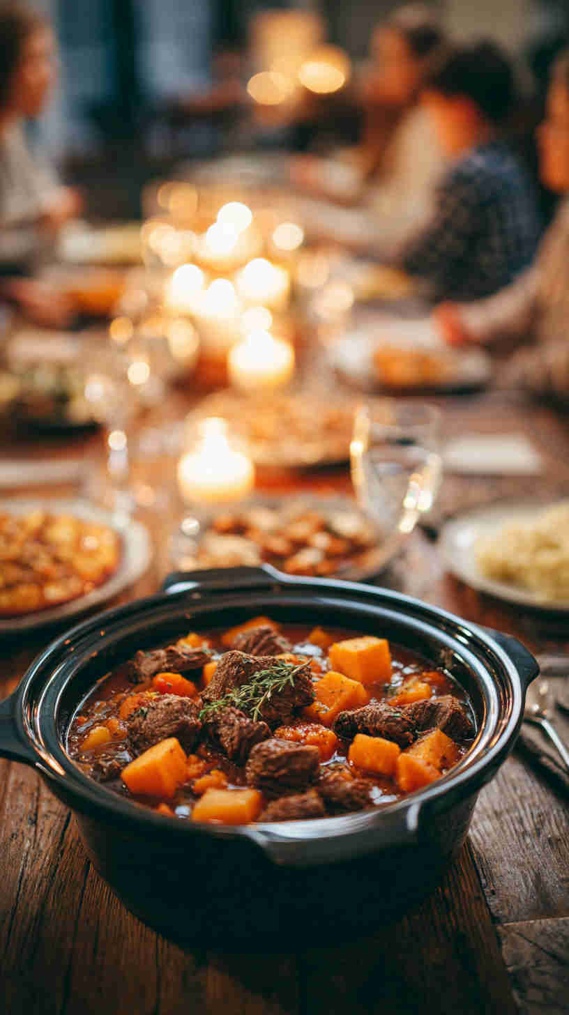 Crockpot Beef and Sweet Potato Stew