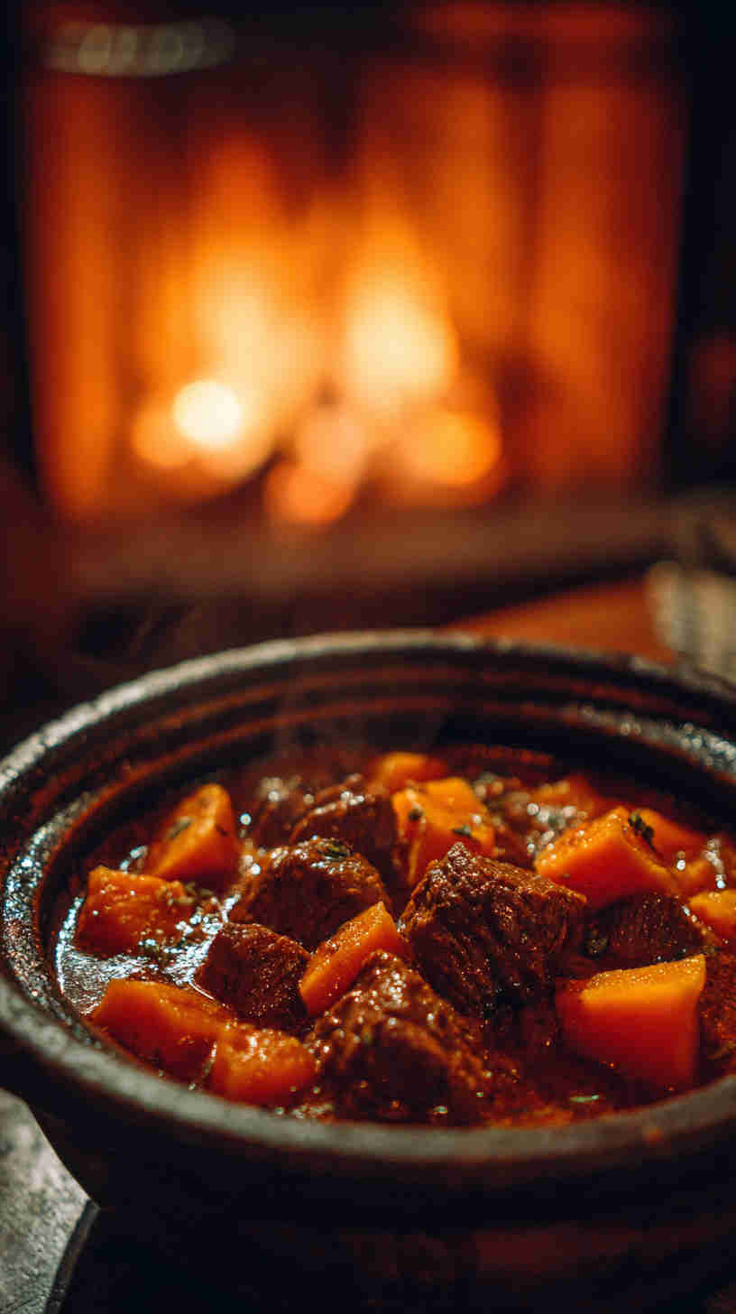 Crockpot Beef and Sweet Potato Stew