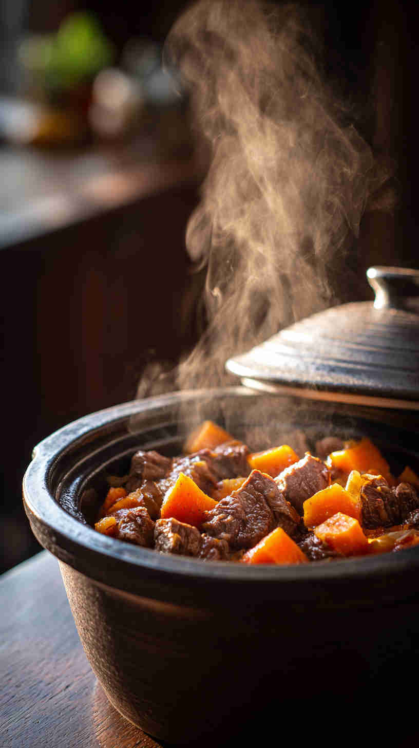 Crockpot Beef and Sweet Potato Stew