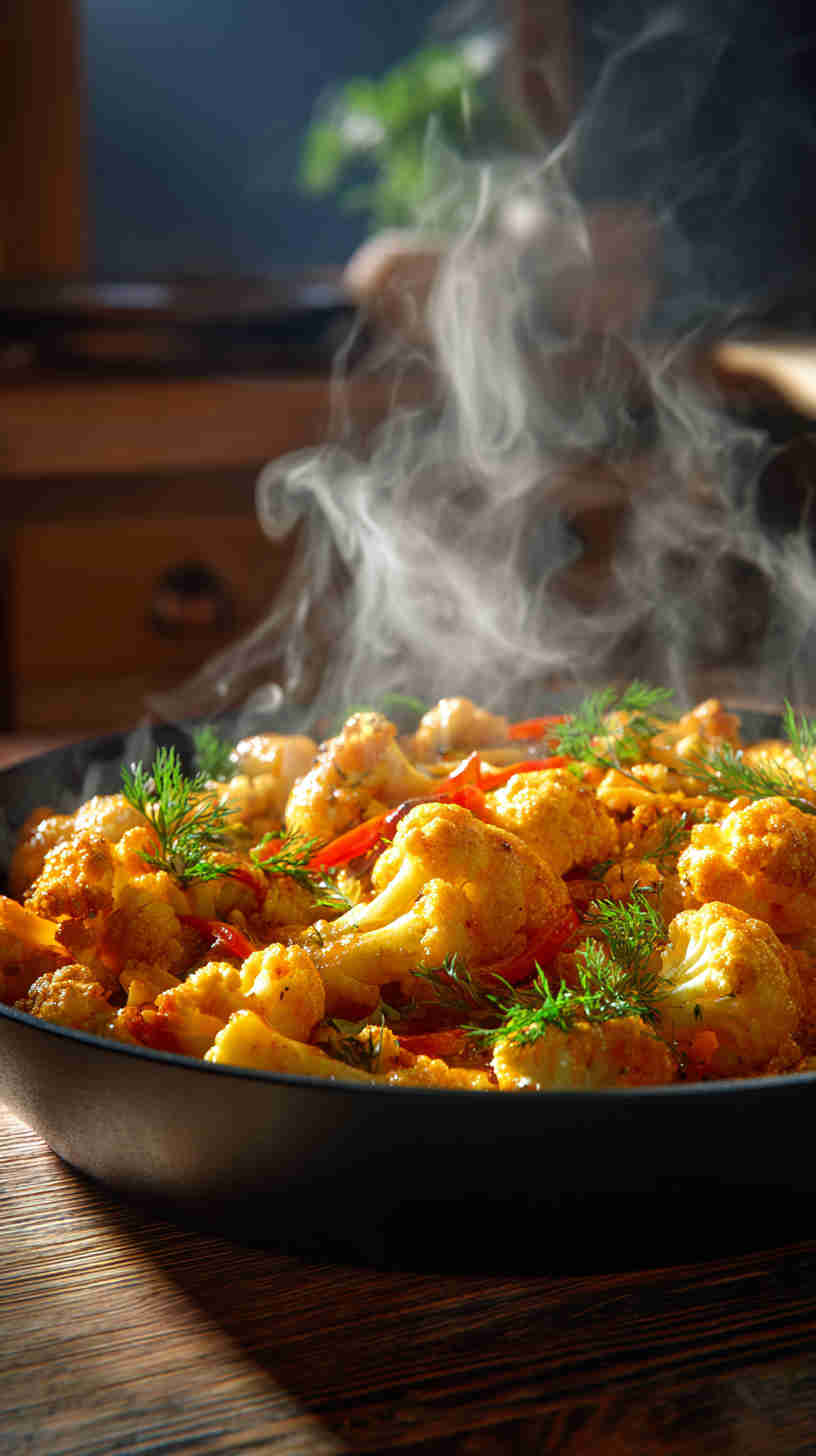Crockpot Cauliflower Potato Curry Stew